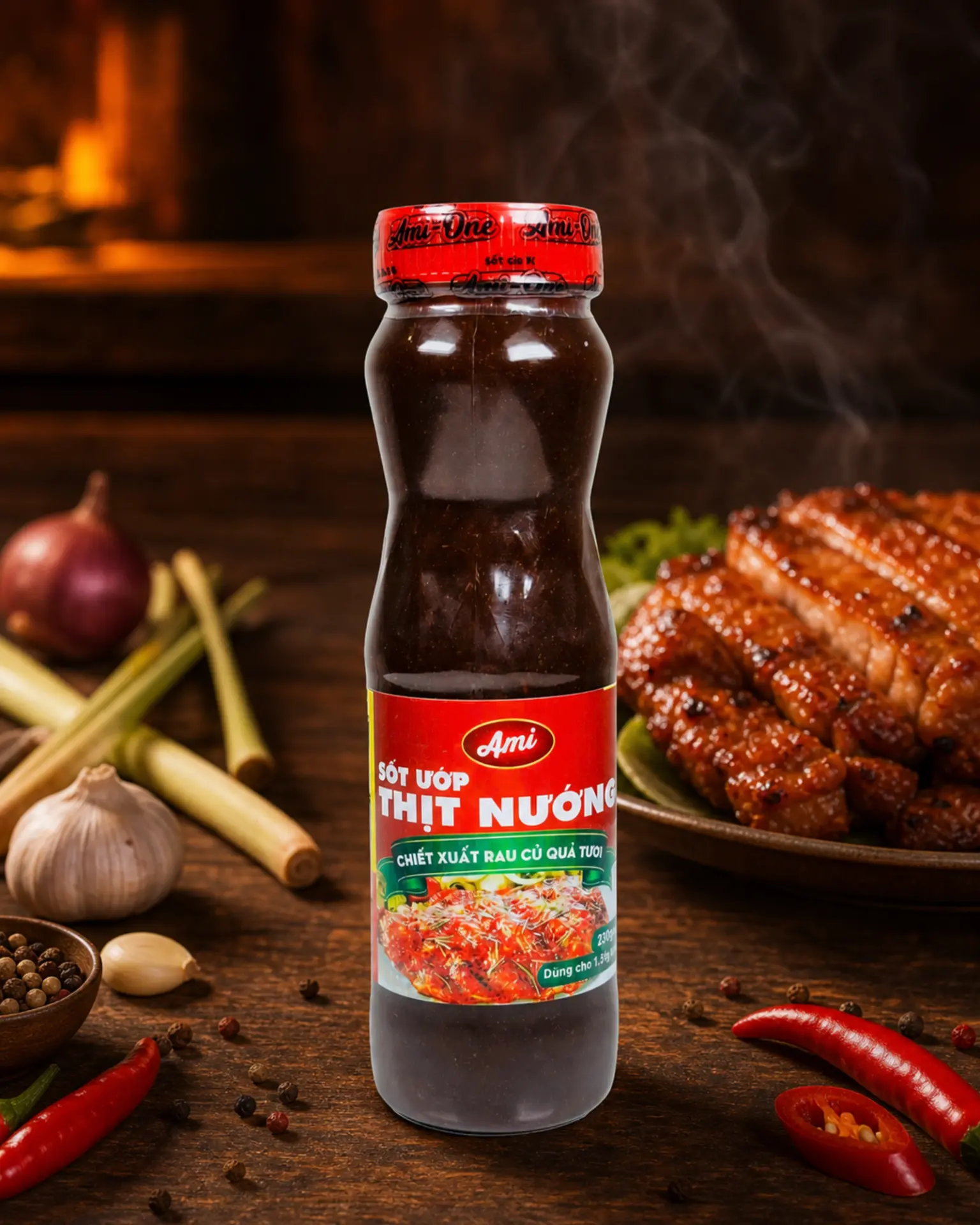 Sốt Ướp Thịt Nướng Ami-One (Chai 230g)