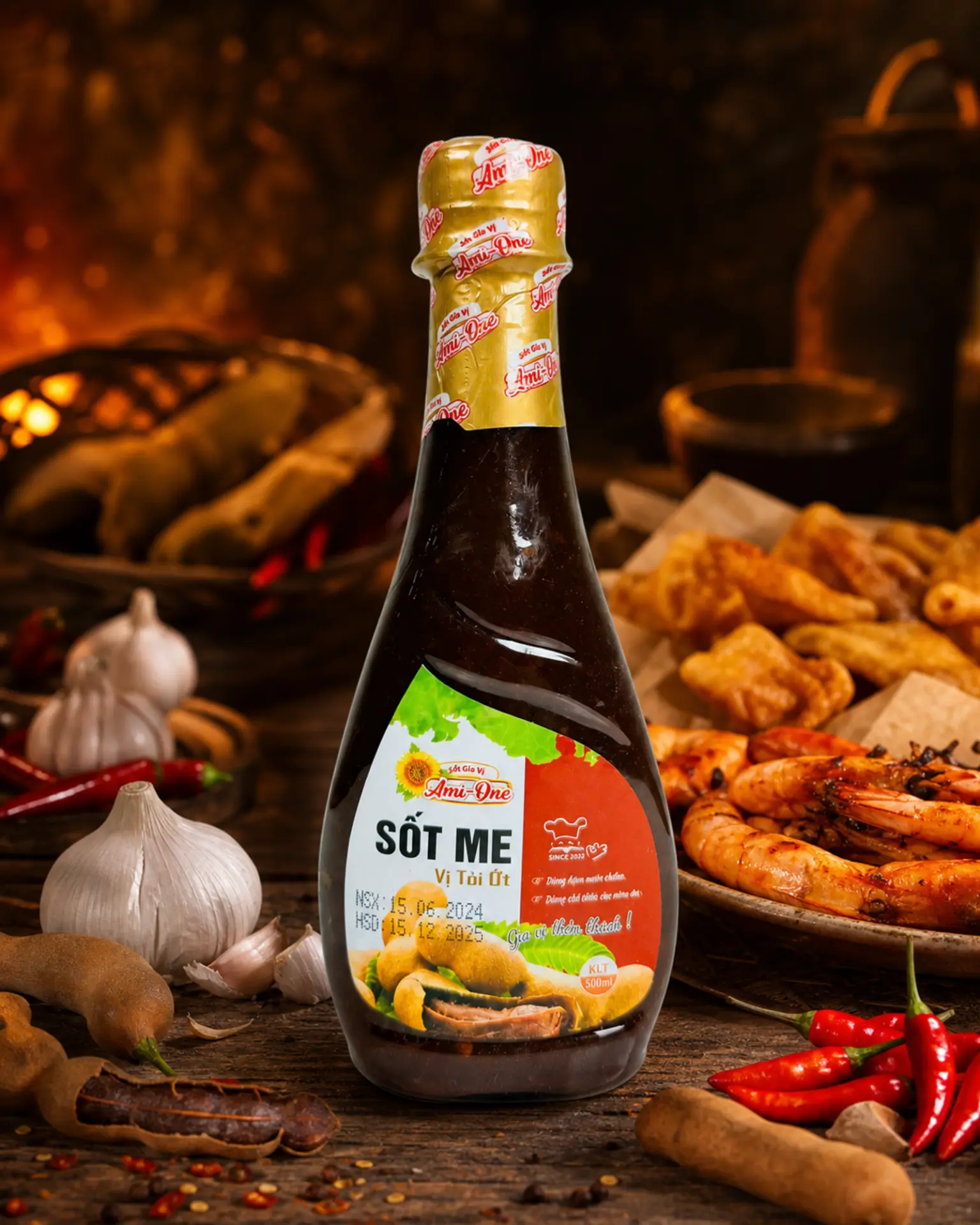 Sốt Me Vị Tỏi Ớt Ami-One (500ml)