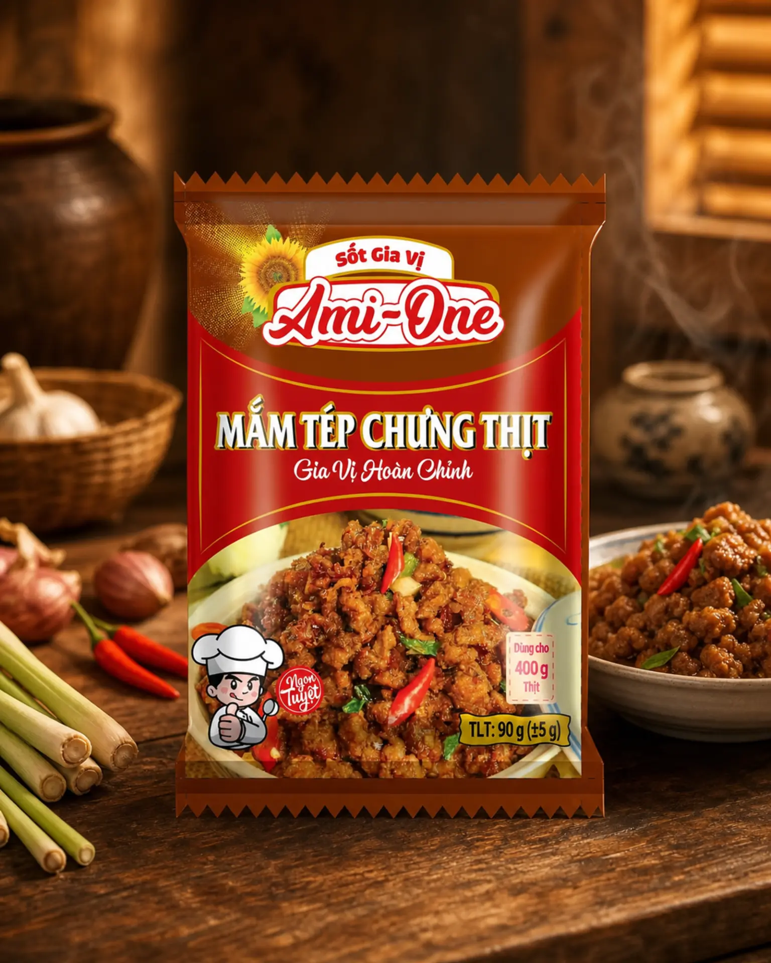 Sốt Mắm Tép Chưng Thịt Ami-One